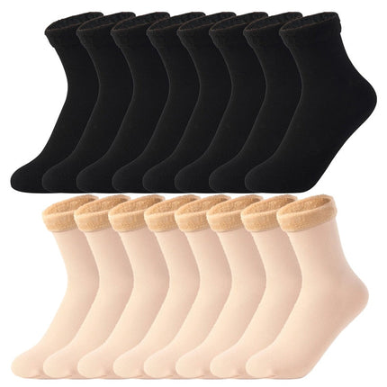 Calcetines con forro de lana térmicos - Paquete de 8 pares