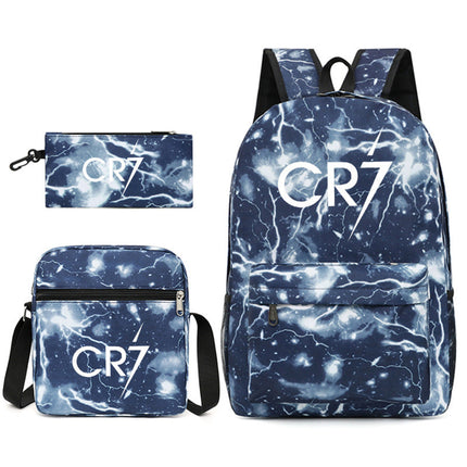 Mochila + Estuche + Lonchera Cristiano Ronaldo