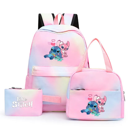 Kit Escolar Mochila y Lonchera - Lilo y Stitch
