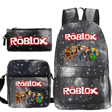 Mochila Infantil Roblox + Lonchera y Estuche de Regalo