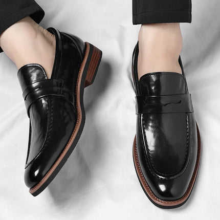 Mocasines Penny de cuero Montovani