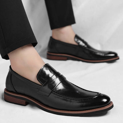 Mocasines Penny de cuero Montovani