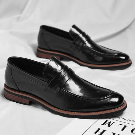 Mocasines Penny de cuero Montovani