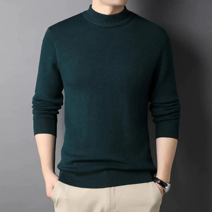 Suéter de cuello alto slim para hombre