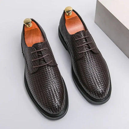 Zapatos de vestir de piel trenzada - Comodidad y estilo
