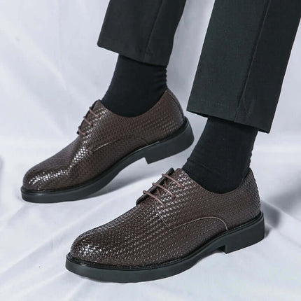 Zapatos de vestir de piel trenzada - Comodidad y estilo